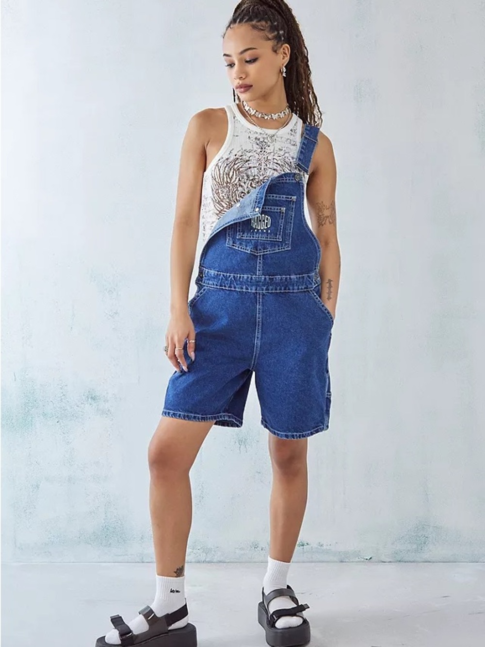 Ragged Priest Short Overalls